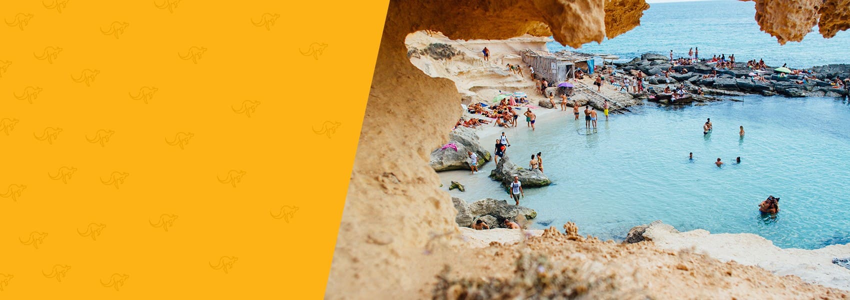 people on the beach in Spain