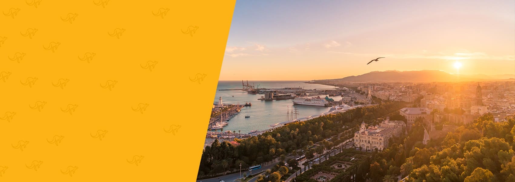 view of Spain from afar